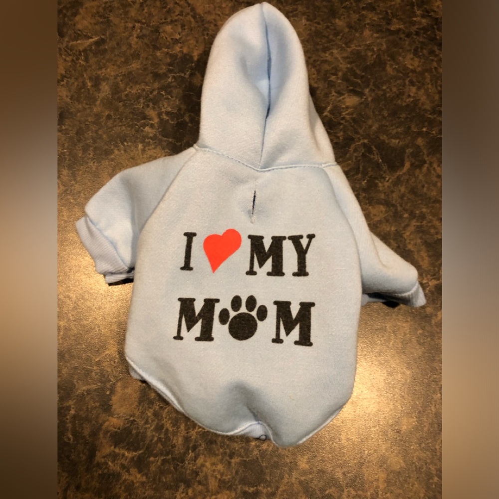 Blue xs dog sweat top